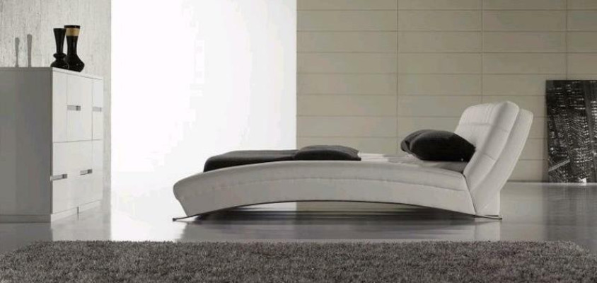 Cama camas tapicería doble matrimonial lujo cuero moderno diseñador dormitorio
