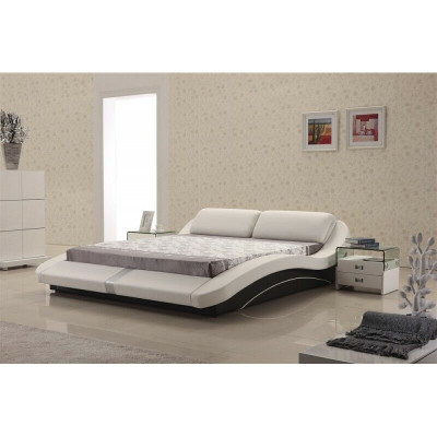 Lujo Cuero Diseño Camas Dobles Modernas Cama Matrimonial Decoración Exclusiva