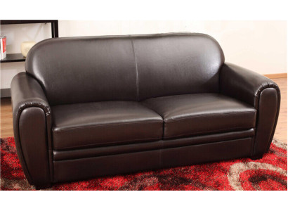 Sofás de Chesterfield tapizados en cuero para 32 personas en conjunto de salón.