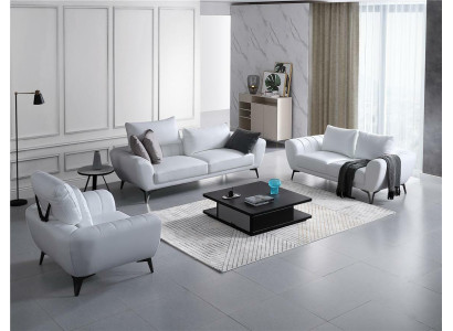 Sofá de cuero, sofá de salón, conjunto de sofás para sala de estar de 3+2 plazas, diseño de sofá moderno