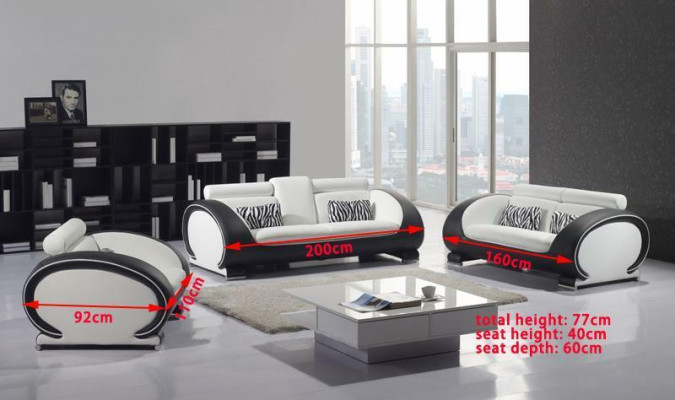 Sofá de 2 plazas diseño moderno Sofás tapizados de tela Asiento de cuero de dos plazas nuevo