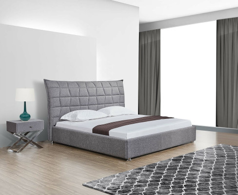 Cama de diseño de cuero, camas dobles de lujo, marco de hotel moderno de matrimonio restación.