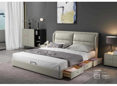 Cama de diseñador para dormitorio Camas Textiles Cuero Hotel de Lujo Tapicería Tela de Terciopelo