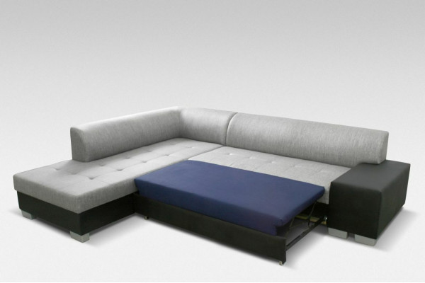 Sofá de diseñador en forma de L con función de cama, sofá seccional sofá cama esquinero sofá.