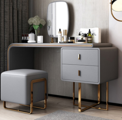 Mesa Moderna Consola Espejo Cómoda Tocador Dormitorio Taburete Consolas