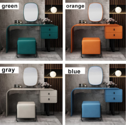 Mesa Moderna Consola Espejo Cómoda Tocador Dormitorio Taburete Consolas