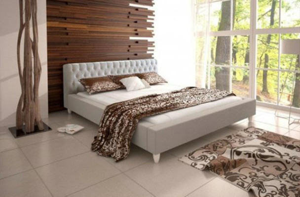 Cama Camas Cama doble Dormitorio Matrimonio Cuero Acolchado Cama Cama doble - GRENADA