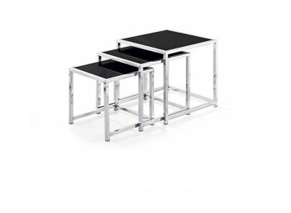 Establecer 3x mesa de centro mesa de café mesa auxiliar mesa de salón diseñador tablas