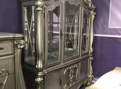 Vitrinen Glas Bar Schrank Haus Barock Schränke Wand Regal Holz Vitrine Vitrinas de vidrio Bar armario Casa Barroco Armarios Estante de pared Madera Vitrina