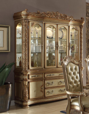 Lujo escaparate vitrina armario de vidrio antiguo estilo barroco rococó