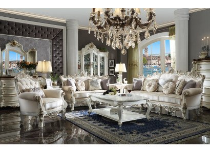 Sofá conjunto 3+2 plazas tapizado sillones clásicas paisajes sala de estar sofás.