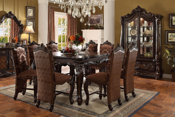 Mesa de comedor clásica de madera conjunto de comedor de 8 sillas.