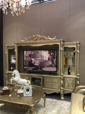 Sala de estar Añadido Pared de medios Pared de televisión Mueble de televisión Mueble de salón