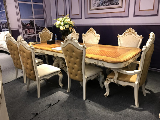 Estilo barroco rococó muebles mesa de comedor mesas comedor juego tallado