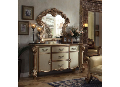 Buffet Aparador Cómoda Espejo Hecho a mano de verdad Madera Clásico Barroco Rococó