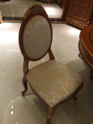 Mesa de comedor con 4 sillas Barroco Rococó Juegos de mesas de comedor Mesa mesas Conjunto de sillas