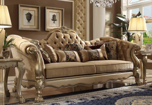 Sofá de diseño biplaza 2 asientos, sofá tapizado en tela.