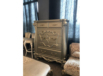 Clásica cómoda de estilo barroco antiguo sideboard cómodas de madera real.