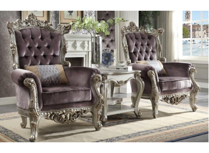 Sillón de salón orejero muebles de club de diseñador sofá de televisión silla de terciopelo acolchado.