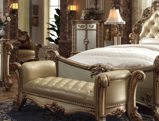 Sofá de chaise longue estilo antiguo de recámara noble Chesterfield