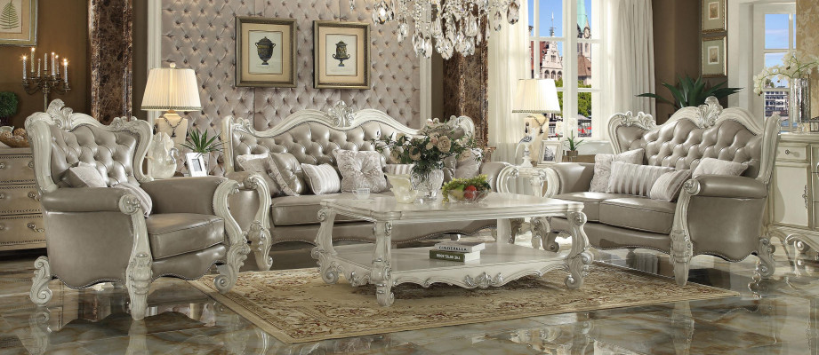 Sofá 3+2+1 plazas conjunto de sofás clásicos de decoración salón.