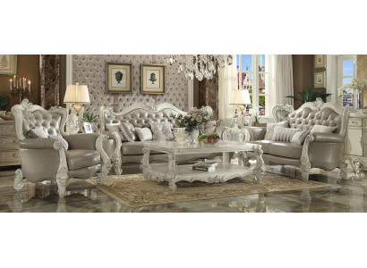Sofá 3+2+1 plazas conjunto de sofás clásicos de decoración salón.