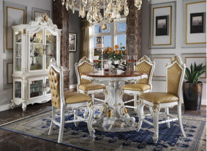 Barroco Mesa redonda clásica Mesa circular Mesas redondas de madera