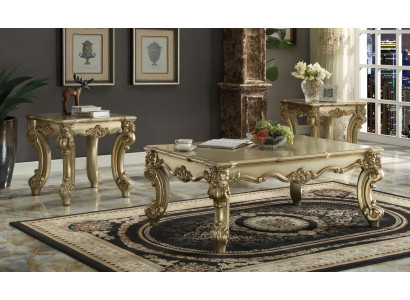 Elegante mesa de diseño para sofá, mesa auxiliar, mesa de salón, mesa barroca