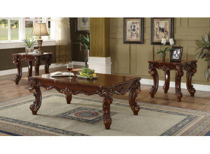 Mesa de madera, mesas de café de madera, muebles de salón macizos 135x90cm.