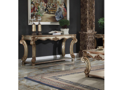Mesa consola barroca, aparador, mesa de pared, mesa de entrada, mesa clásica de madera de 143 cm, nuevo.