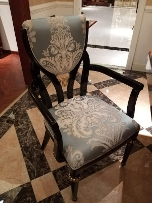 Juego de sillas de diseñador noble 6 x sillas estilo barroco rococó antiguo