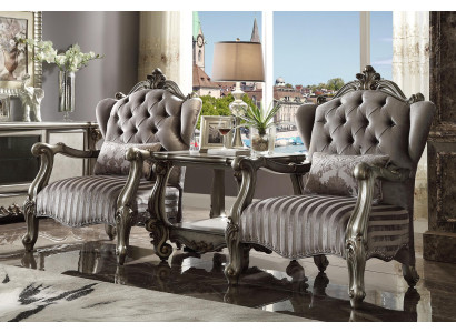 Elegante Diseñador Mesa de centro clásica Mesa auxiliar Mesa de madera Barroco