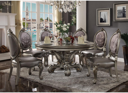 Diseño de lujo silla tapizada sillas asiento respaldo decoración comedor madera silla de cuero
