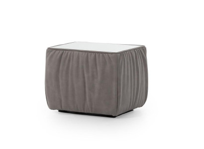 Mesita de noche marrón de madera diseño mueble mesa auxiliar dormitorio mesa