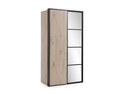 Armario de madera multifuncional Marrón para ropa de loft.