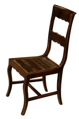 Silla de madera de diseño en comedor muebles de lujo color marrón nuevo