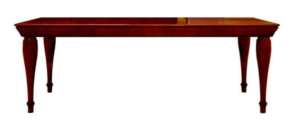 Mesa de lujo marrón de madera Mesa de comedor Mesa de comedor Diseño italiano Nuevo