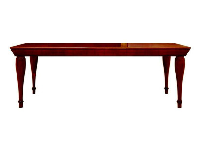 Mesa de lujo marrón de madera Mesa de comedor Mesa de comedor Diseño italiano Nuevo