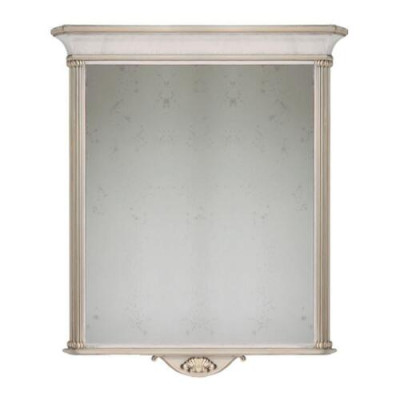 Marco de espejo clásico Beige Espejo de pared Muebles de estilo italiano