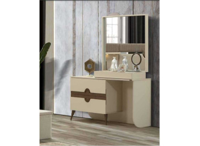 Mesa de maquillaje beige con espejo Diseño de muebles de dormitorio Konso lNeu