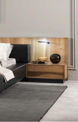 Juego de dormitorio de lujo y cómodo de 4 piezas en marrón - Estilo moderno para tu dormitorio