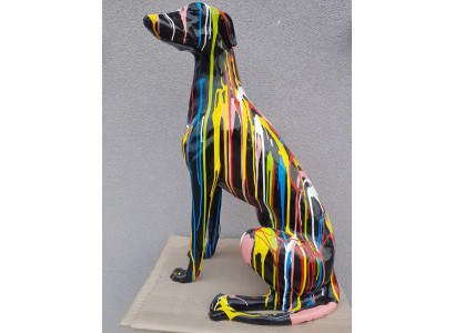 Figura abstracta hecha a mano decorativa para el hogar, esculturas, estatuas, figuras de perros