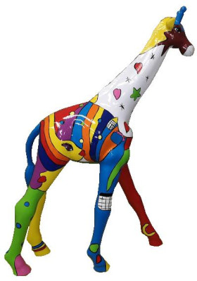 Figuras de diseñador Decoraciones modernas Estatua de jirafa de jardín Escultura Esculturas