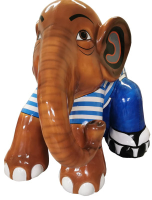 Diseñador Figura Estatua Figuras modernas Decoración Elefante Decoración Esculturas de jardín