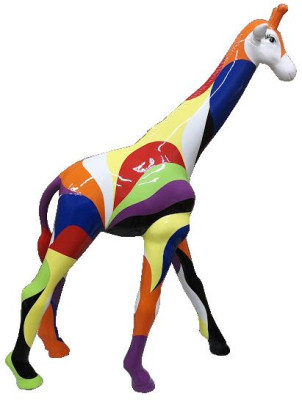 Estátua de diseño abstracto Escultura colorida Figuras Estatuas Pintadas a mano Decoración