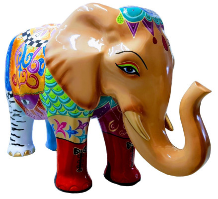 Esculturas decorativas de elefantes abstractas con diseño de figurillas de estatuas decorativas.