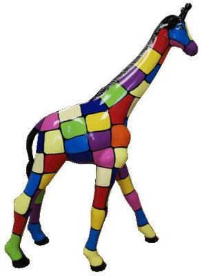 Figuras de diseñador Decoraciones modernas Estatua de jirafa para jardín Escultura Esculturas