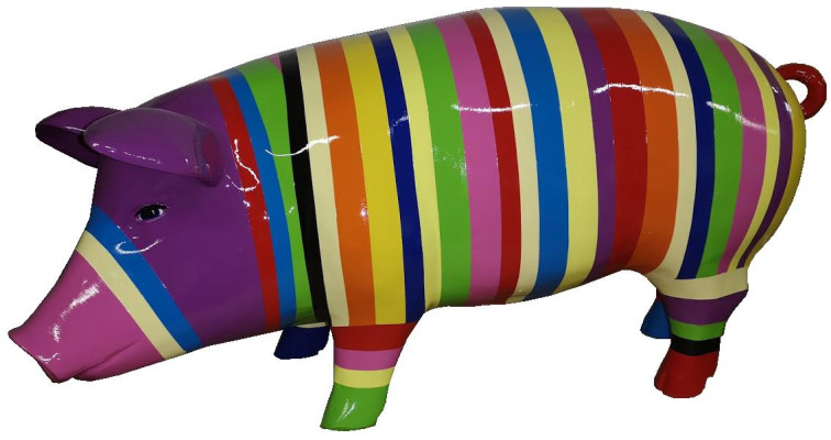 Esculturas abstractas de cerdo diseño de decoración para el hogar estatuas figuras figura decorativa.