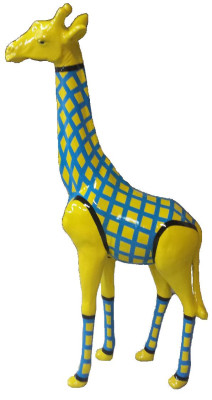 Estatua de diseñador Figuras Decoraciones modernas Jardín Escultura de jirafa Esculturas