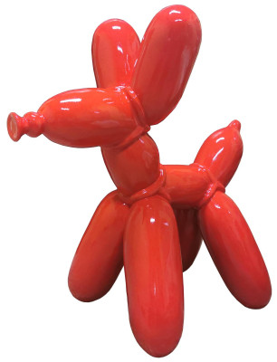 Diseñador de decoración de figuras estatua Figuras modernas Globos de perro Esculturas de jardín